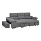 Chaiselongue cama Huesca, tela  magnol gris