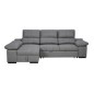 Chaiselongue cama Huesca, tela  magnol gris