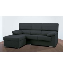 Chaiselongue Oferta modelo Conde  en Nevada 17 gris oscuro