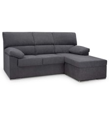 Chaiselongue Oferta modelo Conde  en Nevada 17 gris oscuro