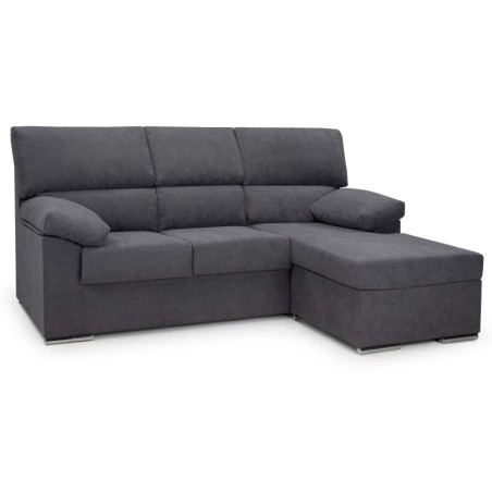 Chaiselongue Oferta modelo Conde  en Nevada 17 gris oscuro