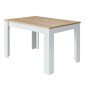 Mesa comedor Kendra extensible blanco roble