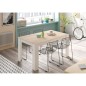 Mesa comedor Kendra extensible blanco roble