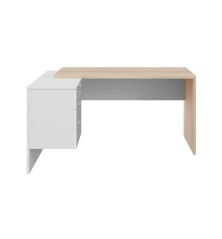 Mesa despacho Office con buc reversible roble canadian/blanco artik