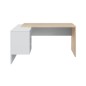 Mesa despacho Office con buc reversible roble canadian/blanco artik