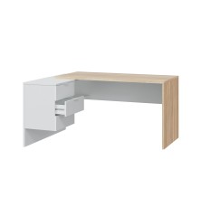 Mesa despacho Office con buc reversible roble canadian/blanco artik