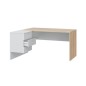 Mesa despacho Office con buc reversible roble canadian/blanco artik