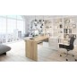 Mesa despacho Office con buc reversible roble canadian/blanco artik