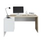 Mesa despacho Office con buc reversible roble canadian/blanco artik