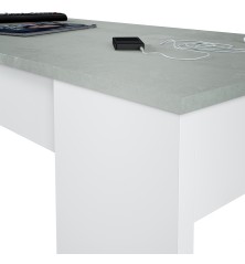 Mesa de centro elvable Flow en cemento/blanco artik