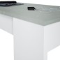 Mesa de centro elvable Flow en cemento/blanco artik