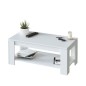 Mesa de centro elevable Ambit en blanco artik