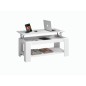 Mesa de centro elevable Ambit en blanco artik