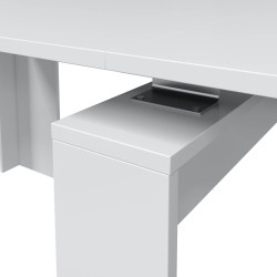 Mesa comedor-Consola Kendra extensible blanco brillo