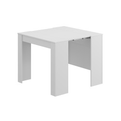 Mesa comedor-Consola Kendra extensible blanco brillo