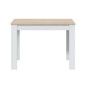 mesa comedor Cloe fija roble canadian/blanco artik