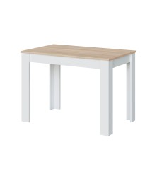 mesa comedor Cloe fija roble canadian/blanco artik