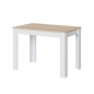 mesa comedor Cloe fija roble canadian/blanco artik