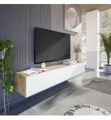 Mueble tv Kaway en roble nordic/blanco artik