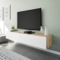 Mueble tv Kaway en roble nordic/blanco artik