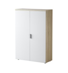 Modulo puertas y estantes Office roble canadian/blanco artik