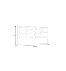 Cabecero y dos mesitas Invesko con leds