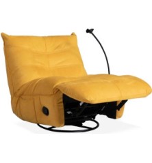 Sillon Gamer Damian relax manual y balancin en color amarillo