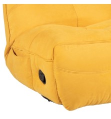 Sillon Gamer Damian relax manual en color amarillo