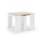 Mesa consola multifuncion Allongo-Kendra extensible en blanco roble