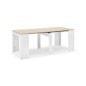 Mesa consola multifuncion Allongo-Kendra extensible en blanco roble