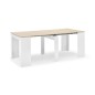 Mesa consola multifuncion Allongo-Kendra extensible en blanco roble