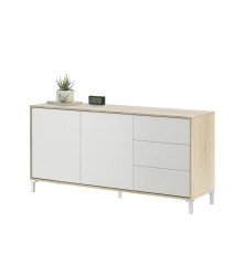 Aparador modelo urban plus-brooklyn, roble canadian/blanco artik