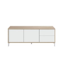 Modulo tv modelo urban plus-brooklyn, roble canadian/blanco