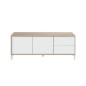 Modulo tv modelo urban plus-brooklyn, roble canadian/blanco