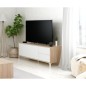 Modulo tv modelo urban plus-brooklyn, roble canadian/blanco