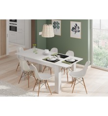 Mesa comedor Kendra extensible blanco artick