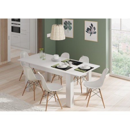 Mesa comedor Kendra extensible blanco artick