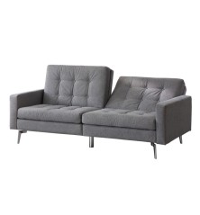 Sofa cama new york, clic clak en tela gris