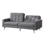 Sofa cama new york, clic clak en tela gris