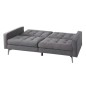 Sofa cama new york, clic clak en tela gris