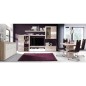 Mueble aparador de comedor trama color roble y blanco mate 135x41 cm