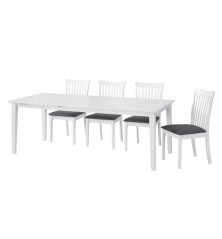 MESA DECOMEDOR MODELO BELFORT LACADA EN BLANCO