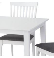 MESA DECOMEDOR MODELO BELFORT LACADA EN BLANCO