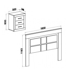 Copy of dormitorio modelo lara color cambrian grafito