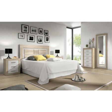 DORMITORIO MODELO LARA 21 COLOR CAMBRIAN Y BLANCO