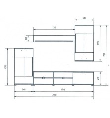 Composición de salón modelo antígona