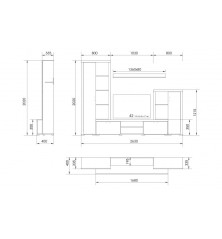 Composición de salón modelo nobel