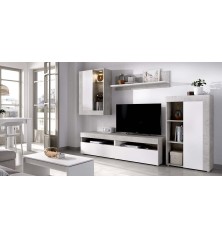 SALON MODELO TOKIO COLOR CEMENTO CON BLANCO COMPOSICION DE SALON muebles de salón 279,00 € 230,58 €