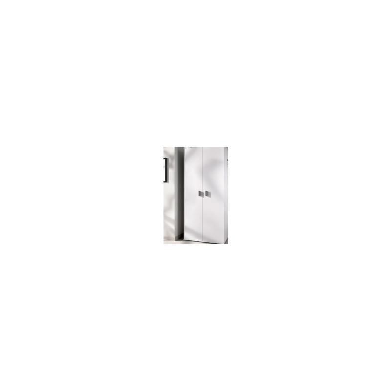 Armario 2 puertas modelo fit multiusos 6 estantes en blanco