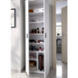 Armario 2 puertas modelo fit multiusos 6 estantes en blanco